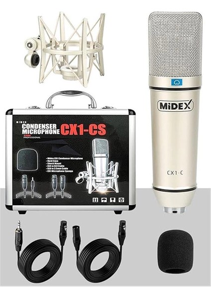 Special Paket-2 Stüdyo Ekipmanları GLX-700RD Ses Kartı Cx1 Mikrofon Kulaklık Stand fiyatları
