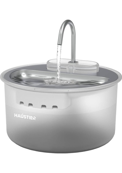 WF009LS Otomatik Kedi Su Sebili,kedi Su Çeşmesi, Su Pınarı 3.5lt Geniş Hazne, Çelik Tabla, Ultra Sessiz, Bpa Içermez