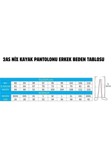 Nix 2 Erkek Kayak Pantolonu Beyaz