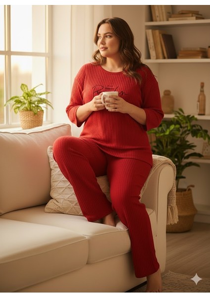 Kadın Kırmızı Pumpkin Pijama Takımı fiyatları