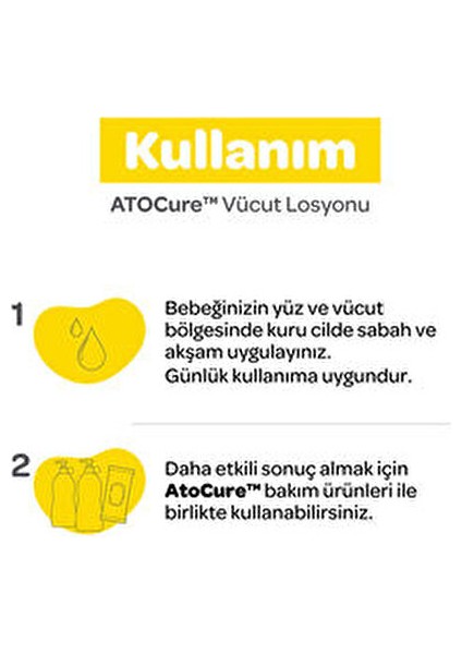 Atocure Vücut Losyonu 500 ml Vegan Formül ile Nemlendirici Etki Sağlar modelleri