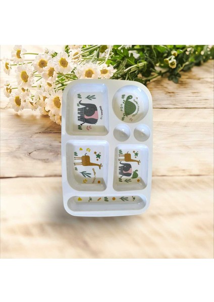 Figürlü Çocuk Bölmeli Yemek Tabağı indirimleri