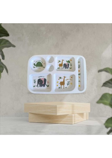 Figürlü Çocuk Bölmeli Yemek Tabağı