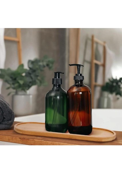 Kaliteli Bambu Oval Tabak Sunumluk Büyük Boy 16X45