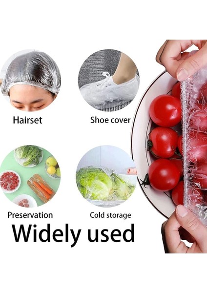 100 Adet Elastik Saklama Torbası - Tencere Bonesi