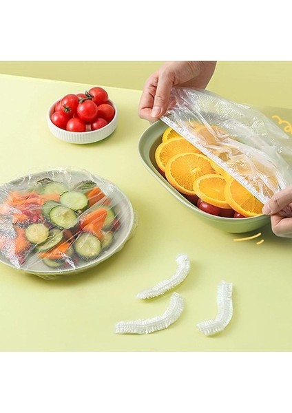 100 Adet Elastik Saklama Torbası - Tencere Bonesi