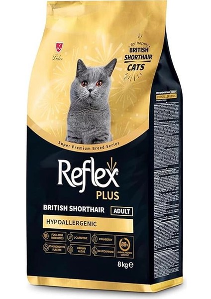 Plus British Shorthair Yetişkin Kedi Maması 8kg fiyatları