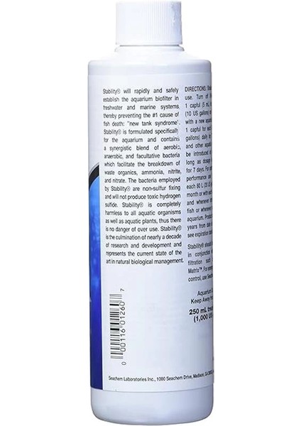 Stabilite Su Arıtma Stability Tank Stabilizasyon Sistemi 250 ml (Tekli Paket) modelleri