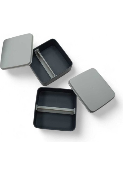 Kare 2 Katlı Plastik Beslenme ve Saklama Kabı 14X10X indirimleri