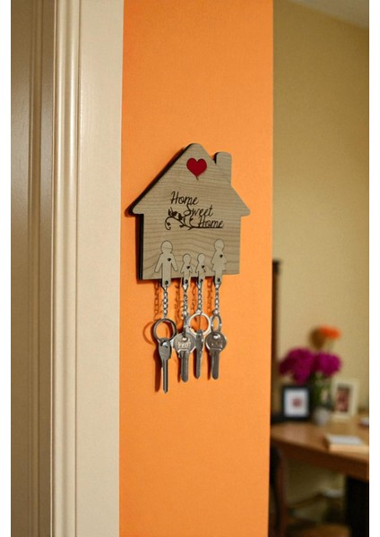 Home Sweet Home Duvar Anahtarlığı, Duvar Süsü