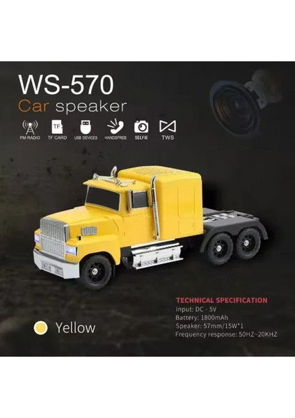 WS-570 Araba Şekli Bluetooth Hoparlör Retro Hıfı Stereo Soundbox Masaüstü Bilgisayar Müzik Çalar (4887) indirimleri