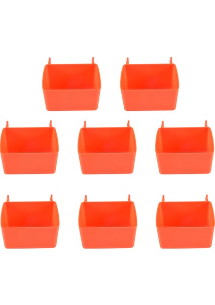 8 Adet Pegboard Kutuları Kit Pegboard Parçaları Depolama Pegboard Aksesuarları Donanım Düzenlemek Için Iş Tezgahı Kutuları (Kırmızı) (Yurt Dışından) modelleri