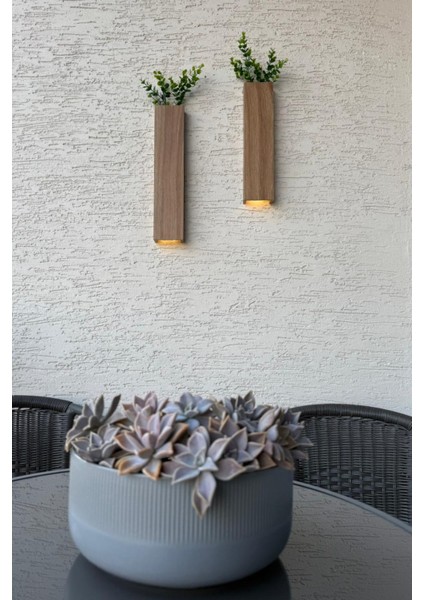 2'li Ahşap Mdf Duvar Süsü, Aydınlatmalı Duvar Aksesuarı,balkon Aydınlatması,balkon Aksesuarı modelleri