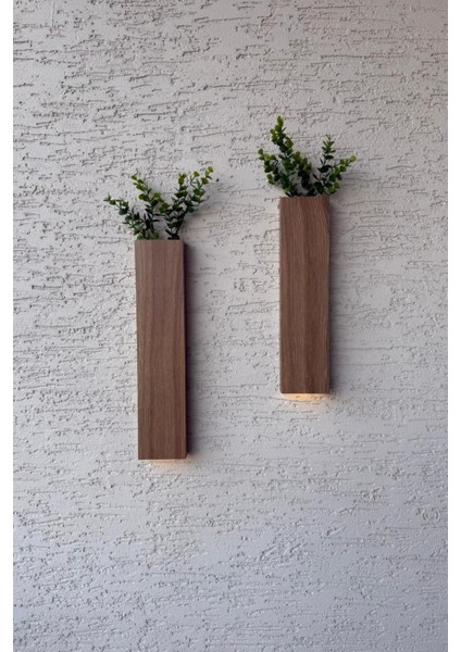 2'li Ahşap Mdf Duvar Süsü, Aydınlatmalı Duvar Aksesuarı,balkon Aydınlatması,balkon Aksesuarı indirimleri