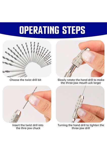 Reçine Döküm Için 25PC 0 5-3 mm Küçük Metal Manuel Matkap Bitleri ile Mikro Tip Pim Arası Mengene ve Bükülme Handdlill Rottery Aracı (Yurt Dışından) fiyatları