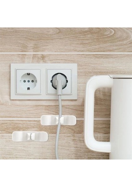 6&amp;#39;lı Pratik Kablo Toparlayıcı Yapışkanlı Klips Mutfak Air Fryer Kettle Kahve Tost Makinası (4887) modelleri