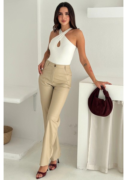 Içi Kadife Deri Pantolon