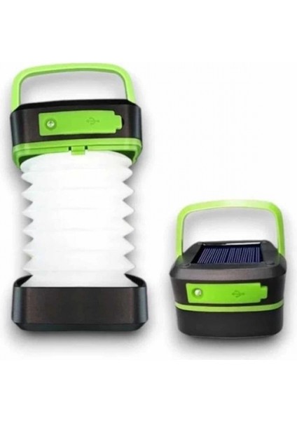 Kamp Feneri Lambası Solar Güneş Enerji Portatif Işıldak Şarjlı
