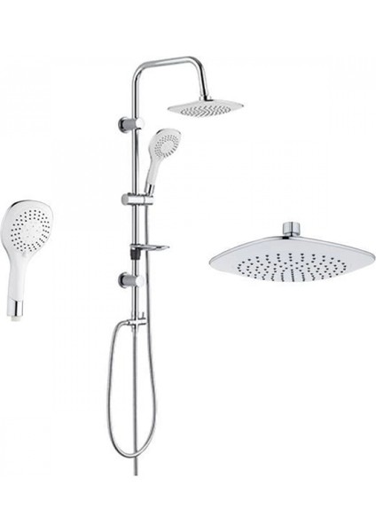 5+1 Fonksiyonlu Duş Robotu Tepe Duş Seti Duş Başlığı Sistemi Seti Yağmurlama Duş Robotu