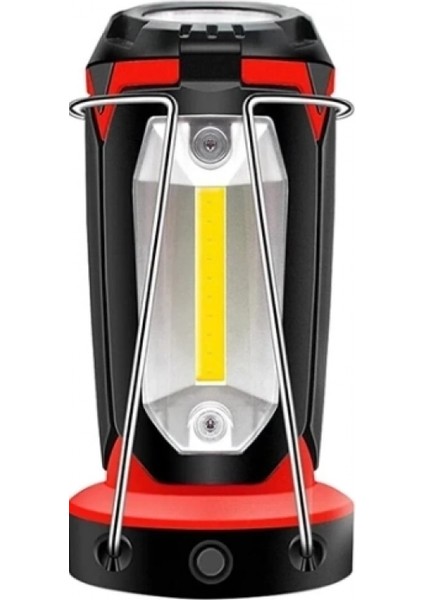 P-8801 Şarjlı Katlanabilir 3xcob Led+ 3W LED Çok Fonksiyonlu Kamp Feneri indirimleri