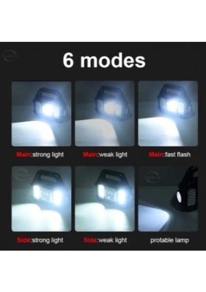 P-880A Solar Powerbanklı Şarjlı Taşınabilir Güçlü Fener fırsatları