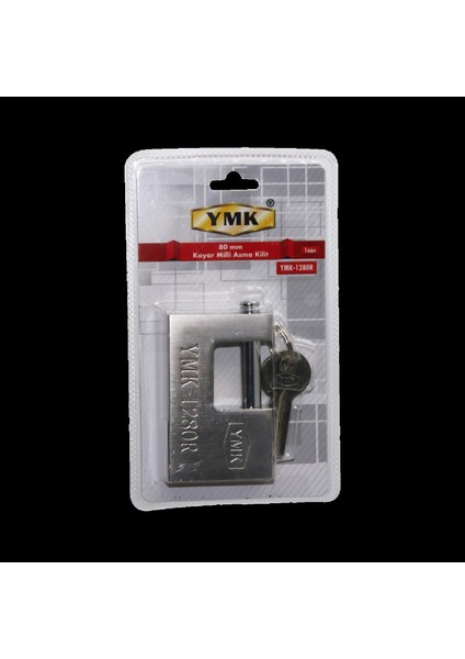 80MM Gri Kayar Milli Asma Kilit (4887)