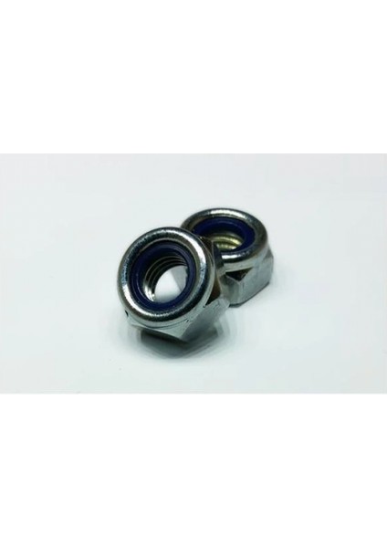 Altıköşe Fiberli Somun M6 - 100 Adet