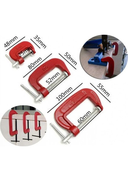 Işkence Seti G Tipi 3lü - Mengene Seti (4887)