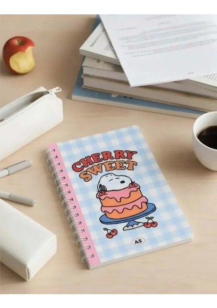 Snoopy Lisanslı A5 Pp Telli Not Defteri (80 Yaprak)