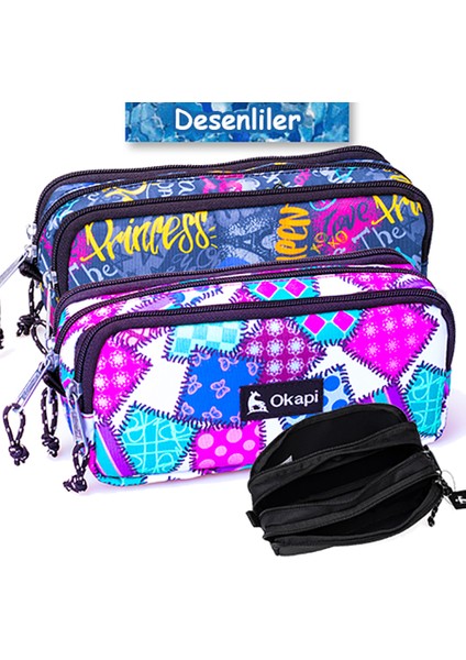 OKP-101AS Kalem Çantası Karışık Renk