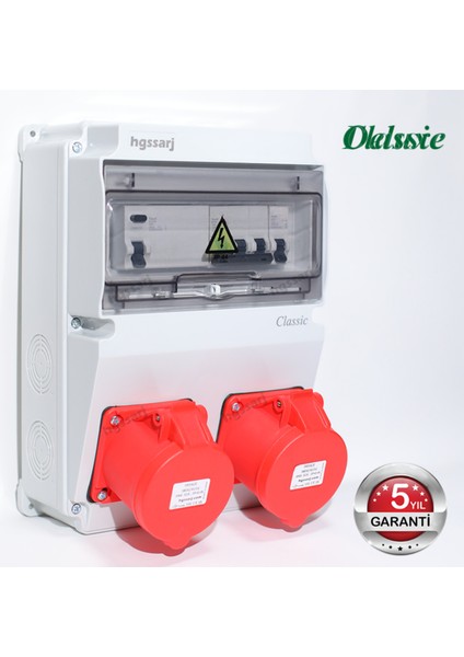 Elektrikli Araç Kombinasyon Kutusu ''classıc'' 5X32A + 5X32A + 1X16A, V i k o/P a n a s o n i c modelleri