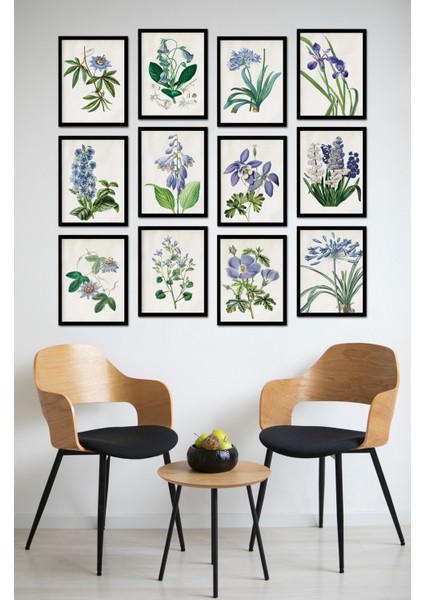 Dekorize Mdf Tablo Seti 12 Parça - Salon Oturma Odası Için Duvar Dekoru Çerçeve Görünümlü Onk Seri 13 x 17 Onk 1014