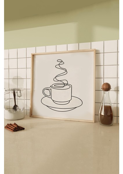 Ahşap Çerçeveli Mdf Kare Tek Tablo (Kendi Tablo Setinizi Oluşturacağınız Liste) Mutfak 23 x 23 Çerçeveli TX1071 fiyatları