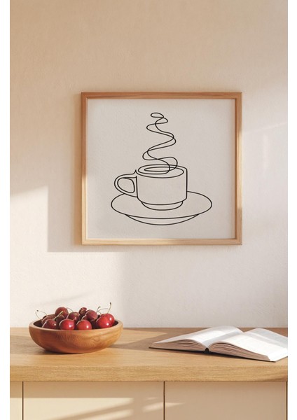 Ahşap Çerçeveli Mdf Kare Tek Tablo (Kendi Tablo Setinizi Oluşturacağınız Liste) Mutfak 23 x 23 Çerçeveli TX1071 modelleri