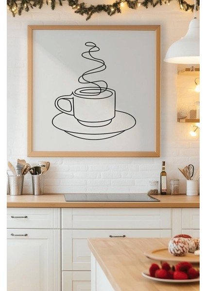 Ahşap Çerçeveli Mdf Kare Tek Tablo (Kendi Tablo Setinizi Oluşturacağınız Liste) Mutfak 23 x 23 Çerçeveli TX1071 fırsatları