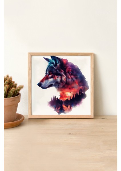 Ahşap Çerçeveli Mdf Kare Tek Tablo (Kendi Tablo Setinizi Oluşturacağınız Liste) Doğa 23 x 23 Çerçeveli TX1116