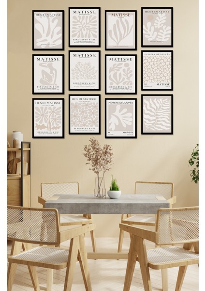 Dekorize Mdf Tablo Seti 12 Parça - Salon Oturma Odası Için Duvar Dekoru Çerçeve Görünümlü Onk 1004 13 x 17 fiyatları