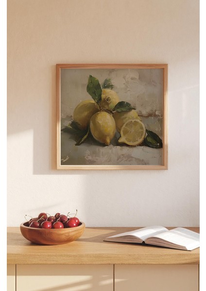 Ahşap Çerçeveli Mdf Kare Tek Tablo (Kendi Tablo Setinizi Oluşturacağınız Liste) MUTFAK04 23 x 23 Çerçeveli TX1107 modelleri