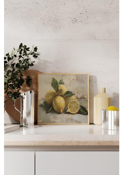 Ahşap Çerçeveli Mdf Kare Tek Tablo (Kendi Tablo Setinizi Oluşturacağınız Liste) MUTFAK04 23 x 23 Çerçeveli TX1107 indirimleri