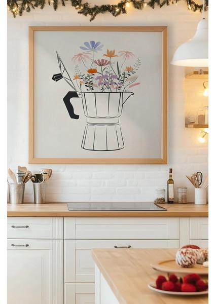 Ahşap Çerçeveli Mdf Kare Tek Tablo (Kendi Tablo Setinizi Oluşturacağınız Liste) MUTFAK03 23 x 23 Çerçeveli TX1191 fırsatları