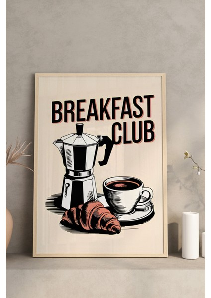☕ Kahvaltı Keyfini Duvarlarınıza Taşıyın – Çerçeveli 3’lü Kahve Temalı Tablo Seti CRV1019 23 x 32 modelleri