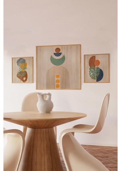 🎨 Modern Geometrik & Bitki Formlu 3’lü Mdf Dekoratif Tablo Seti (23X23 cm & 42X42 Cm) 4242123 42 cm fırsatları