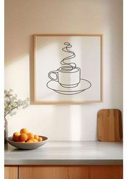 🏷️ 🍽️ Çizgisel Mutfak Temalı 3’lü Tablo Seti | Minimal Stil | Uv Baskı Mdf Ahşap Çerçeve KR4050 23 x 23 indirimleri