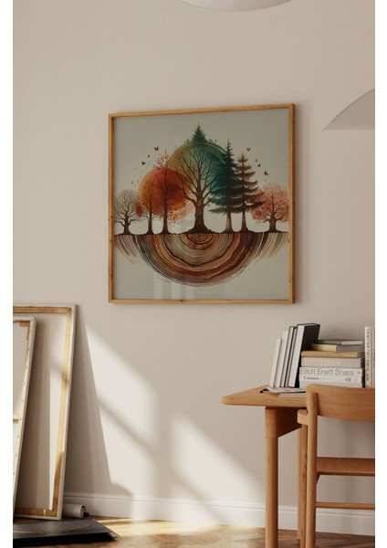 Ahşap Çerçeveli Mdf Kare Tek Tablo (Kendi Tablo Setinizi Oluşturacağınız Liste) TX1017 23 x 23 fiyatları