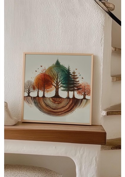 Ahşap Çerçeveli Mdf Kare Tek Tablo (Kendi Tablo Setinizi Oluşturacağınız Liste) TX1017 23 x 23 indirimleri