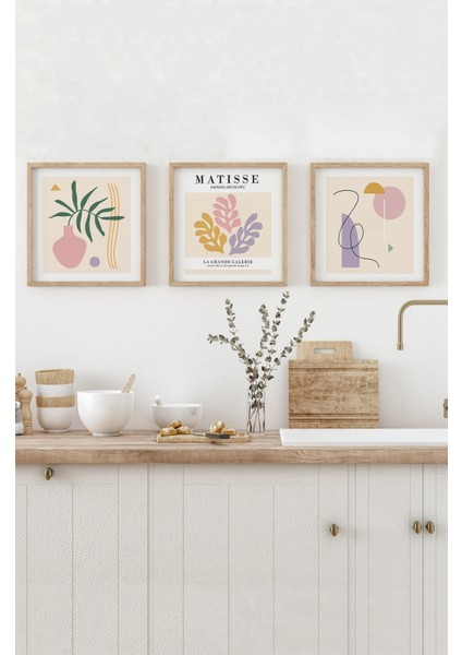 🖌️ Minimalist 3'lü Tablo Seti | 3 Boy Seçeneği | 23X23 – 42X42 cm | Silinebilir Mdf KR4041 23 x 23 fırsatları