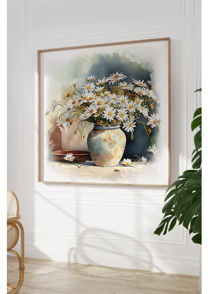 Ahşap Çerçeveli Mdf Kare Tek Tablo (Kendi Tablo Setinizi Oluşturacağınız Liste) 23 x 23 Çerçeveli TX1202 modelleri