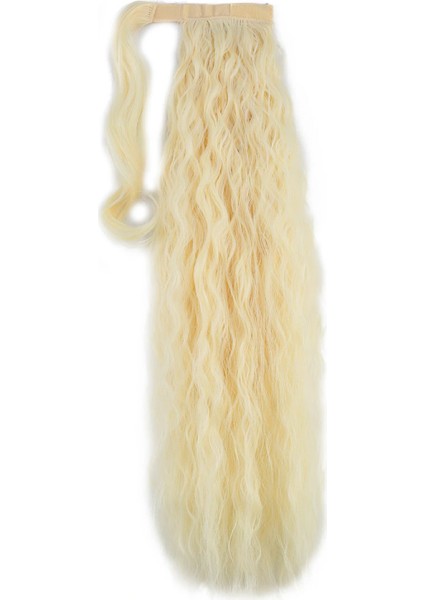 Bağlamalı Kabarık Dalgalı At Kuyruğu - Açık Platin modelleri