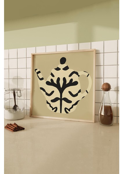Ahşap Çerçeveli Mdf Kare Tek Tablo (Kendi Tablo Setinizi Oluşturacağınız Liste) MUTFAK04 23 x 23 Çerçeveli TX1109 fiyatları