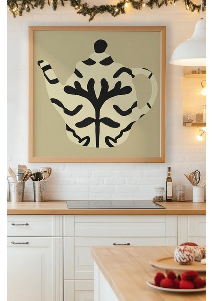 Ahşap Çerçeveli Mdf Kare Tek Tablo (Kendi Tablo Setinizi Oluşturacağınız Liste) MUTFAK04 23 x 23 Çerçeveli TX1109 fırsatları